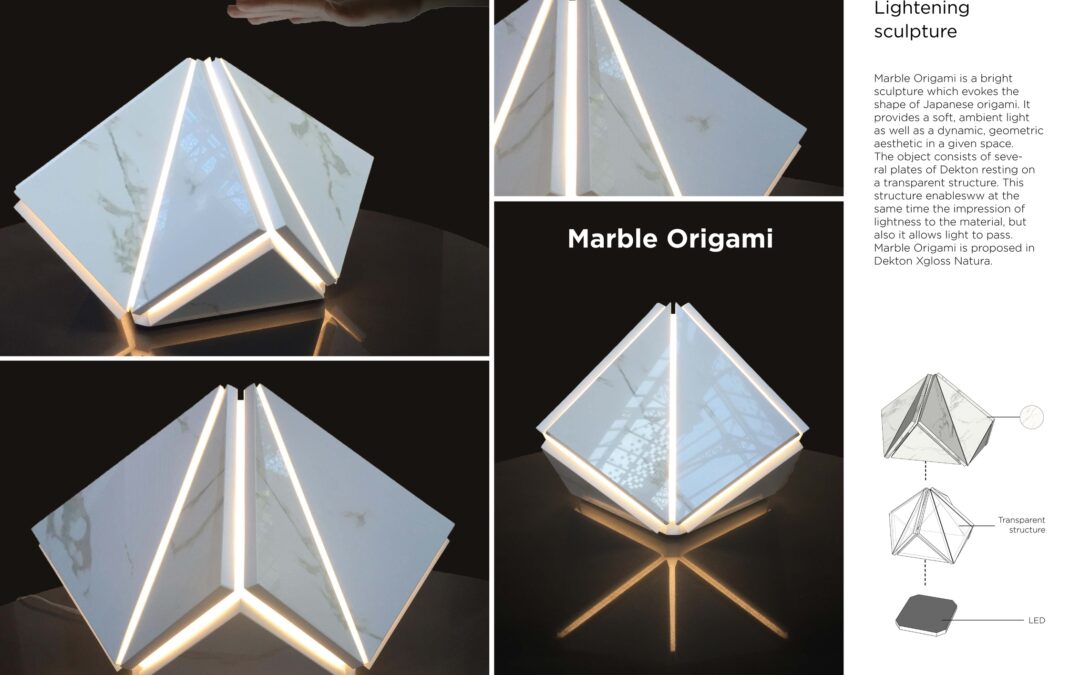 Ganador en la categoría Diseño – Marble OrigamiWinner of Design Competition – Marble Origami